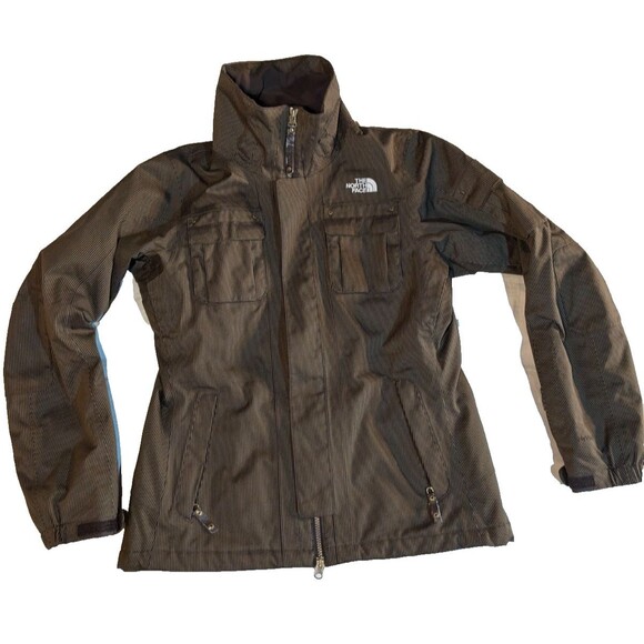 The North Face HyVent Multi-pocket Brown Jacket Women's Med - Picture 1 of 3